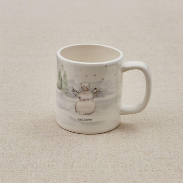Winterland Mugs - Believe Set of 4 Park Designs - The Fox Decor